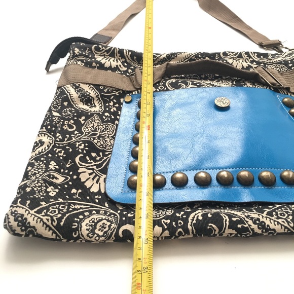 Focus Baby Vegan Leather & Canvas Hobo bag NWOT - Picture 10 of 16